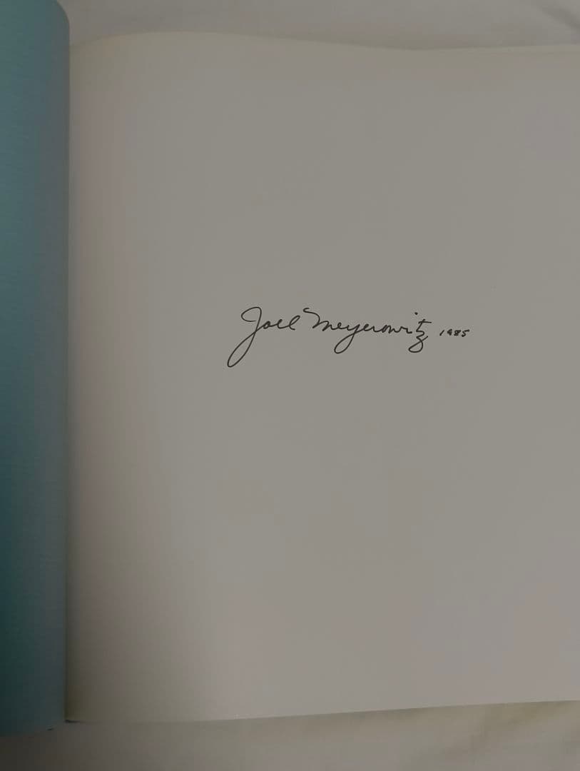 joel meyerowitz a summer's day 直筆サイン付