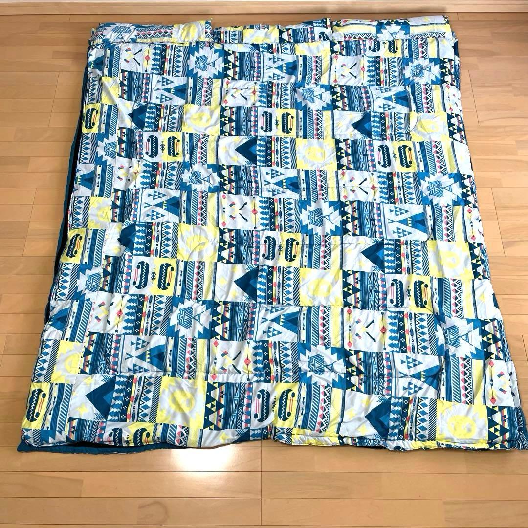 コールマン 　ファミリー寝袋　キャンプ シュラフ 寝袋 Coleman　ブルー