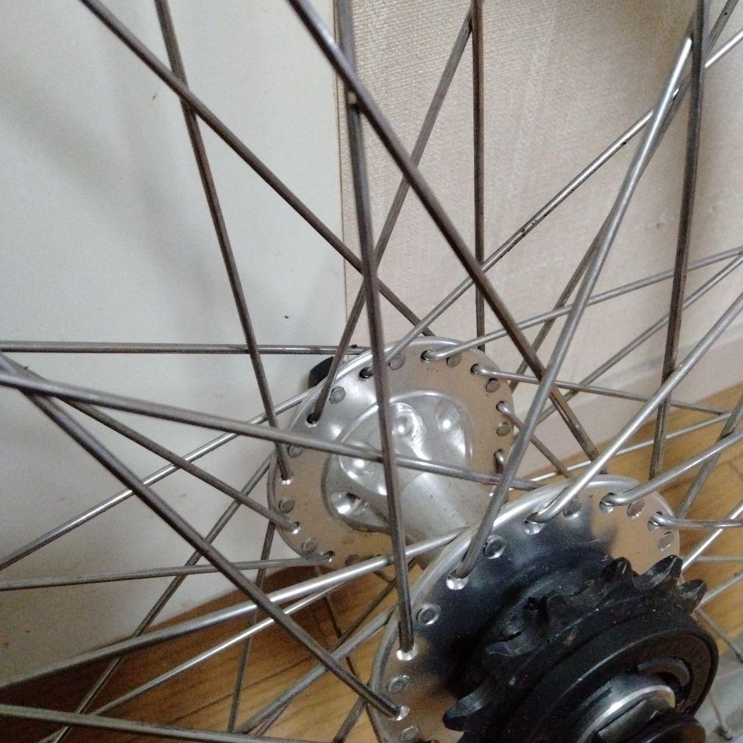 BMX　手組みホイール前後セット　絶版品TNTリボルバーハブ　オールドBMX他