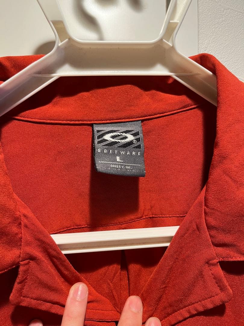 00-90s オークリー oakley usa レーヨン オープンカラー シャツ