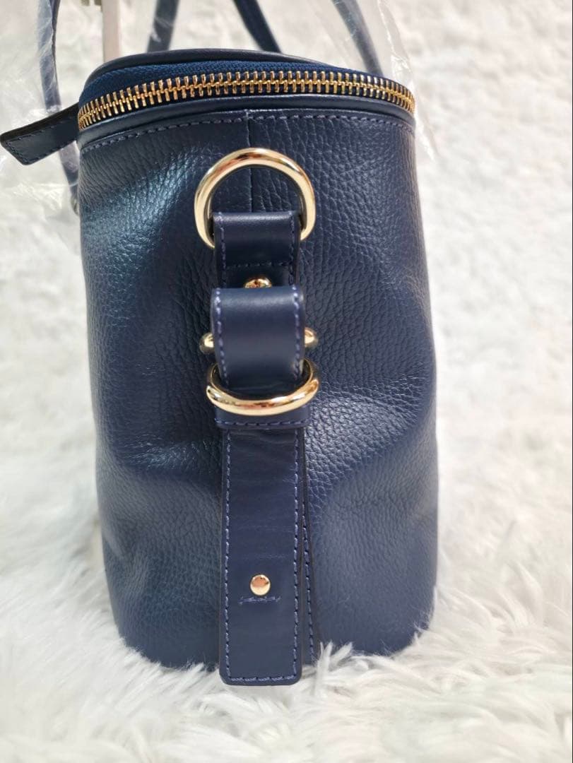 キプリス VolVie バギーバッグ 牛革 ネイビー 2WAY新品 日本製 撥水
