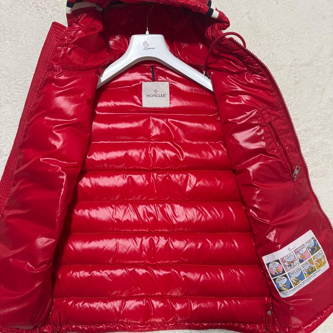 ★極美品★LANOUX★ダウンベスト★レッド★サイズ1★モンクレール★フード