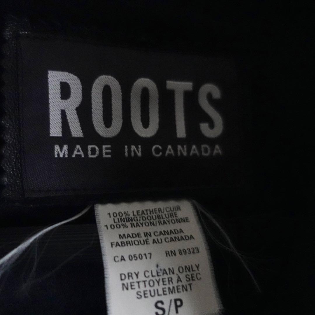 ジャケット・アウター 1980s 90s ROOTS Black Leather Zip Jacket