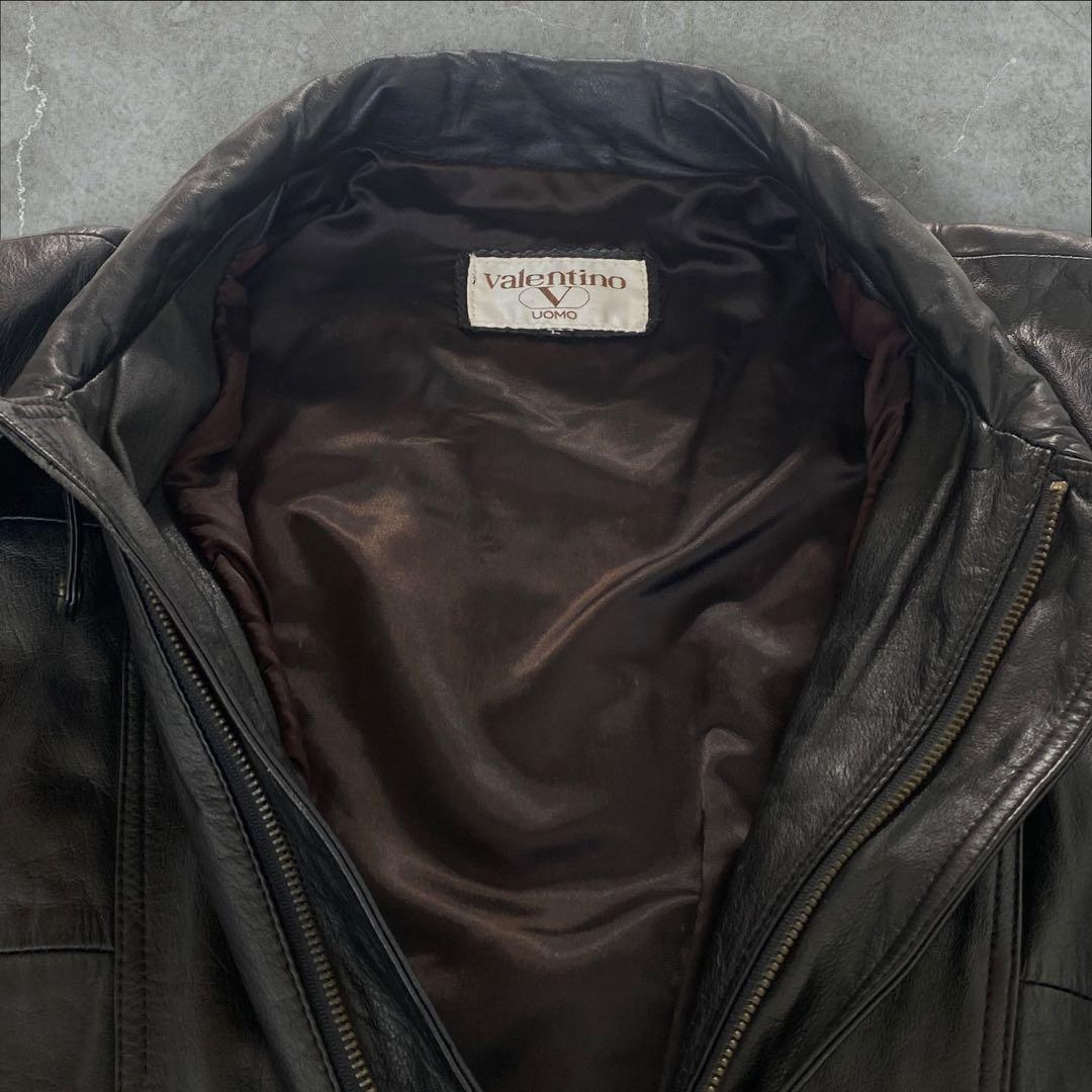 80s Valentino real leather jaket ヴァレンティノ