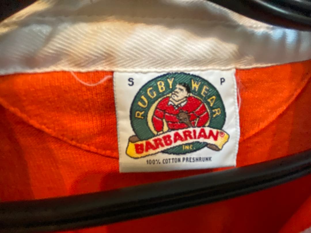 連休値下げ！BARBARIAN バーバリアン　ラグビーシャツ S カナダ製