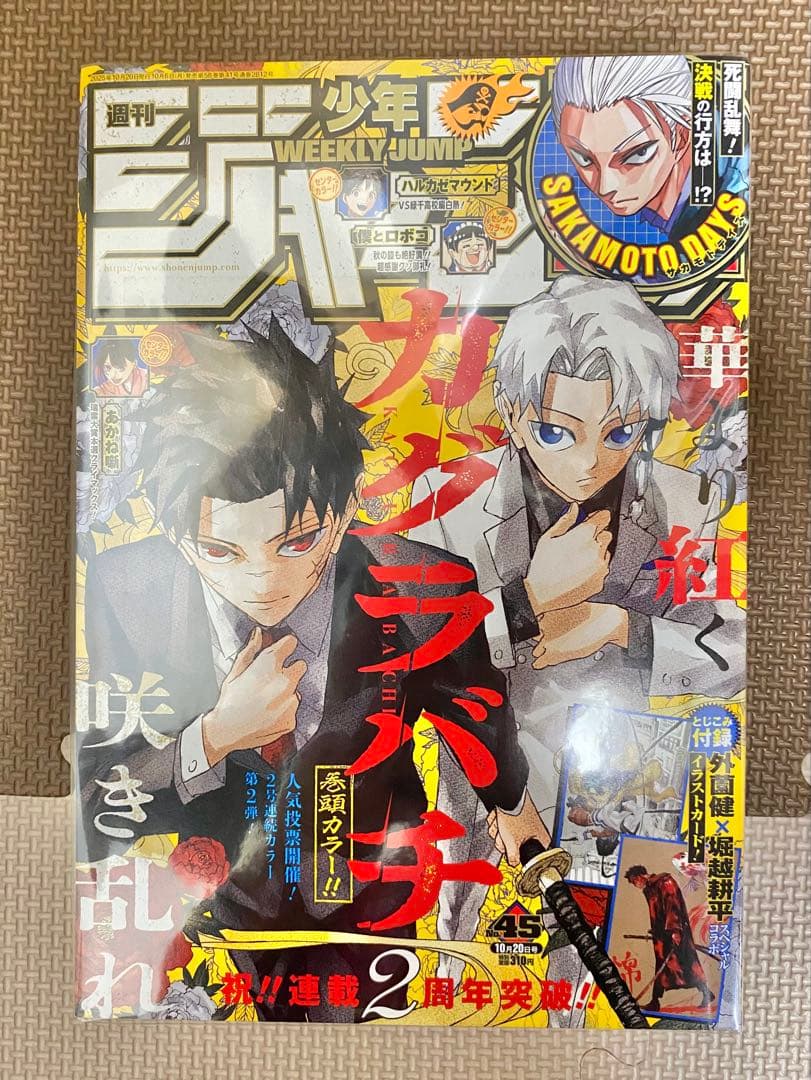 カグラバチ 新連載 周年号 巻頭表紙セット