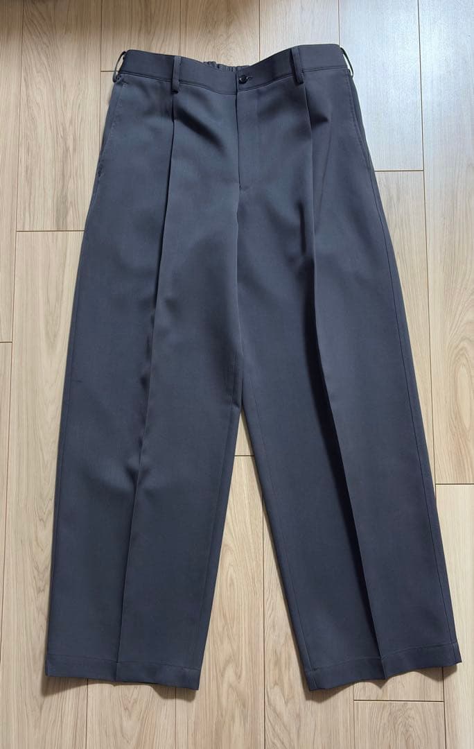 スーツ Graphpaper Scale Off Wool Wide Slacks