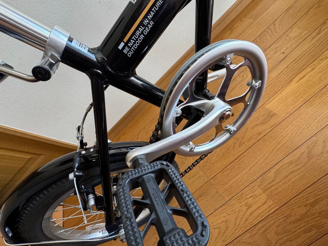 折り畳み自転車　キャプテンスタッグ　16インチ　黒