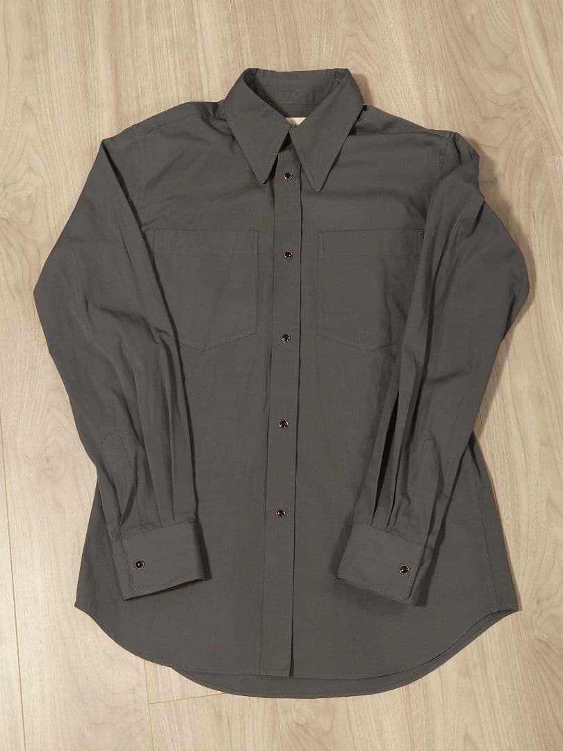 【新品】LEMAIRE Gray Pointed Collar Shirt 34
