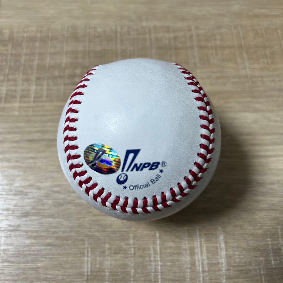 オリックス・バファローズ　山岡泰輔　直筆サインボール　統一球　NPB球
