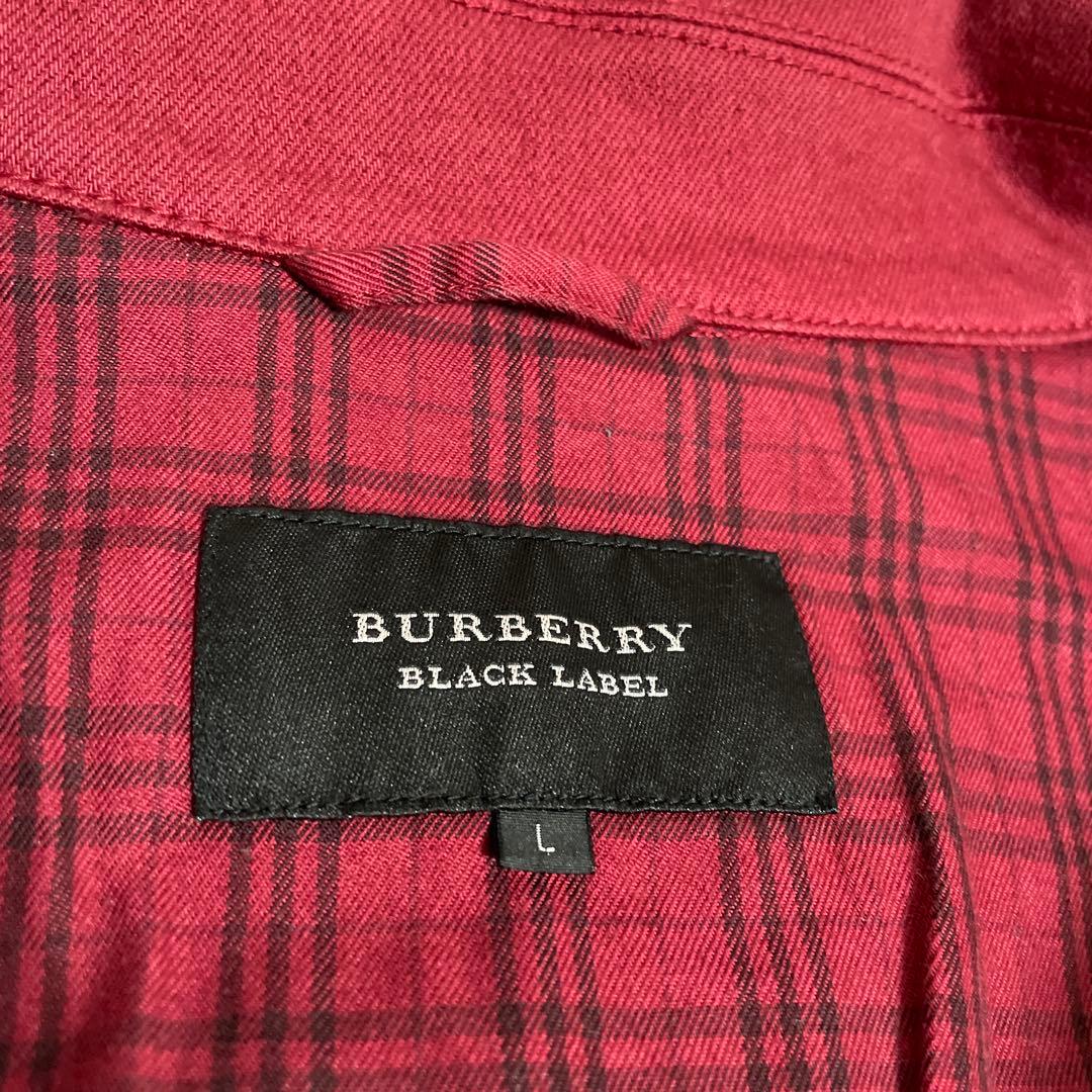 BURBERRY バーバリーブラックレーベル カラーデニムジャケット 赤 L