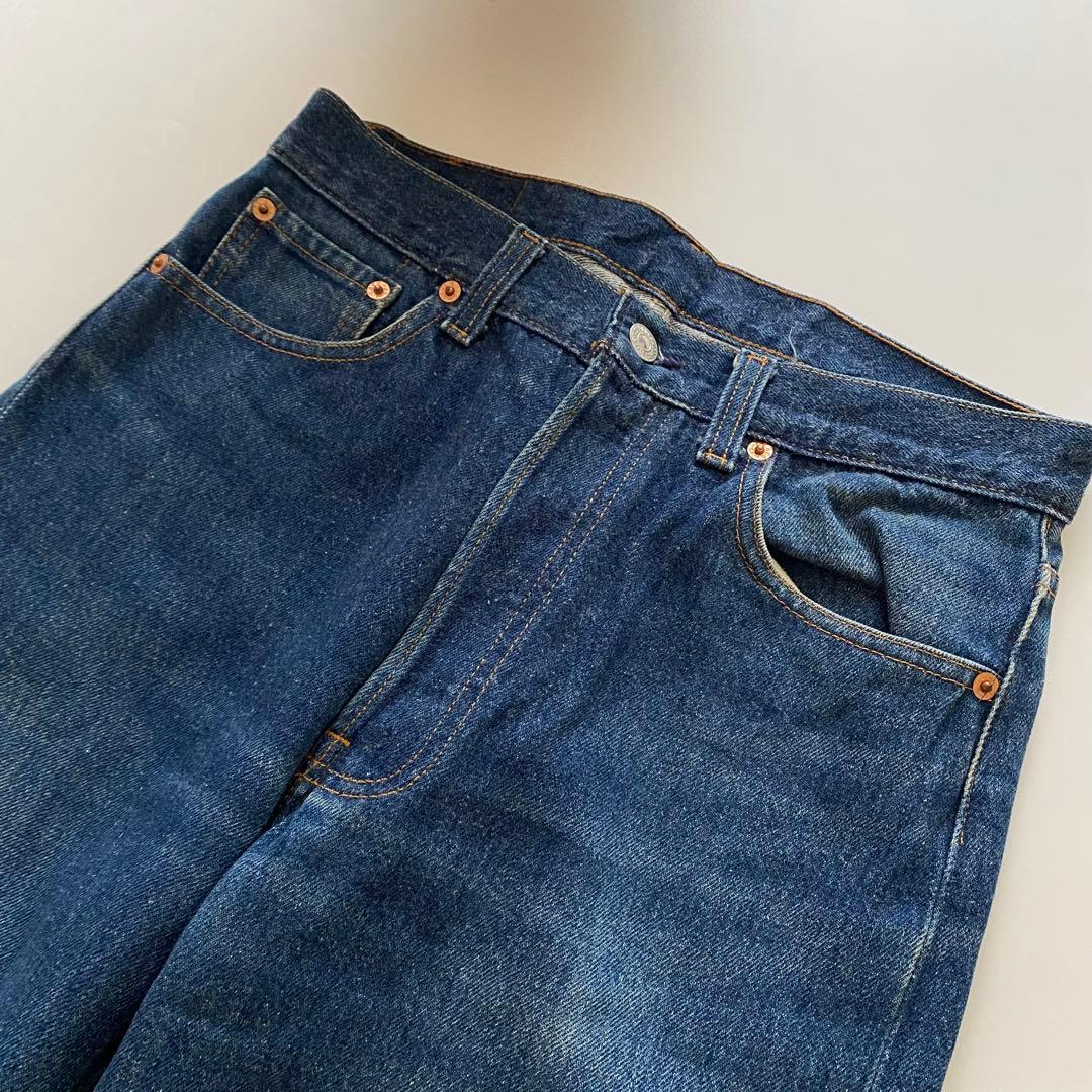 濃紺 80s USA製 levi's 501xx w31 デニム ハチマル