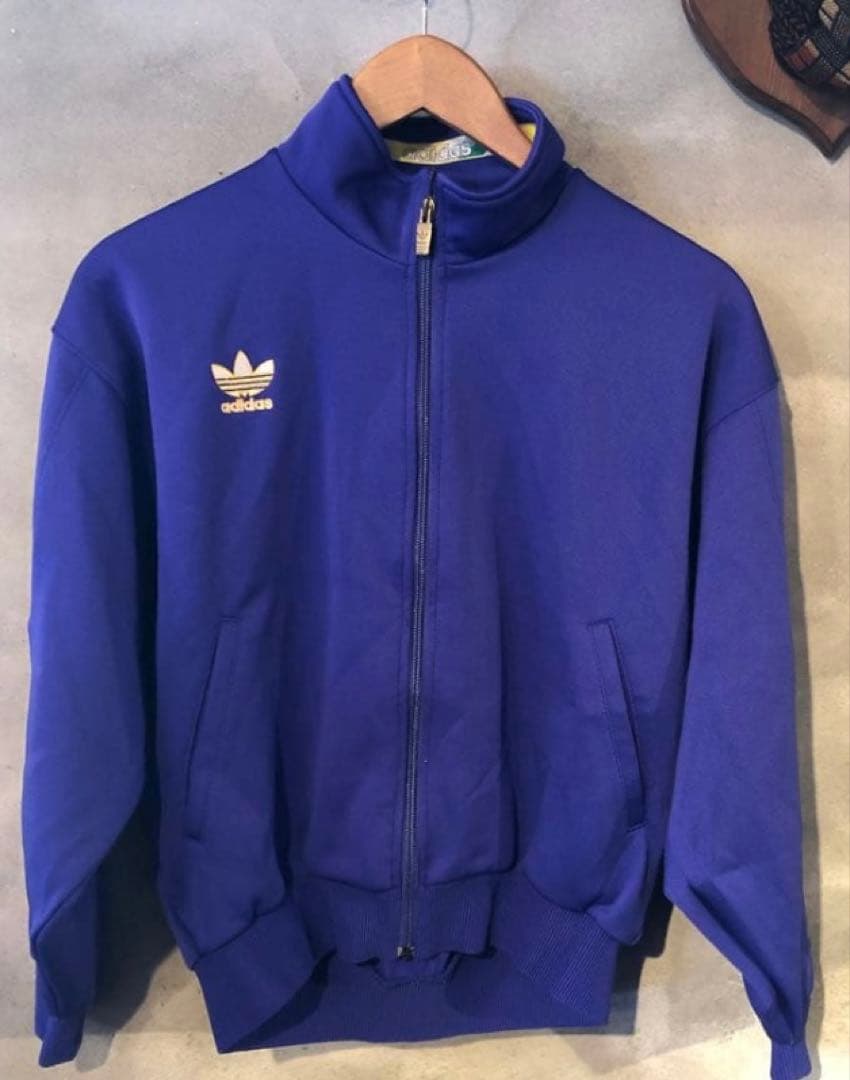 【90S old adidas】トレフォイル刺繍デサント製セットアップ売Mサイズ