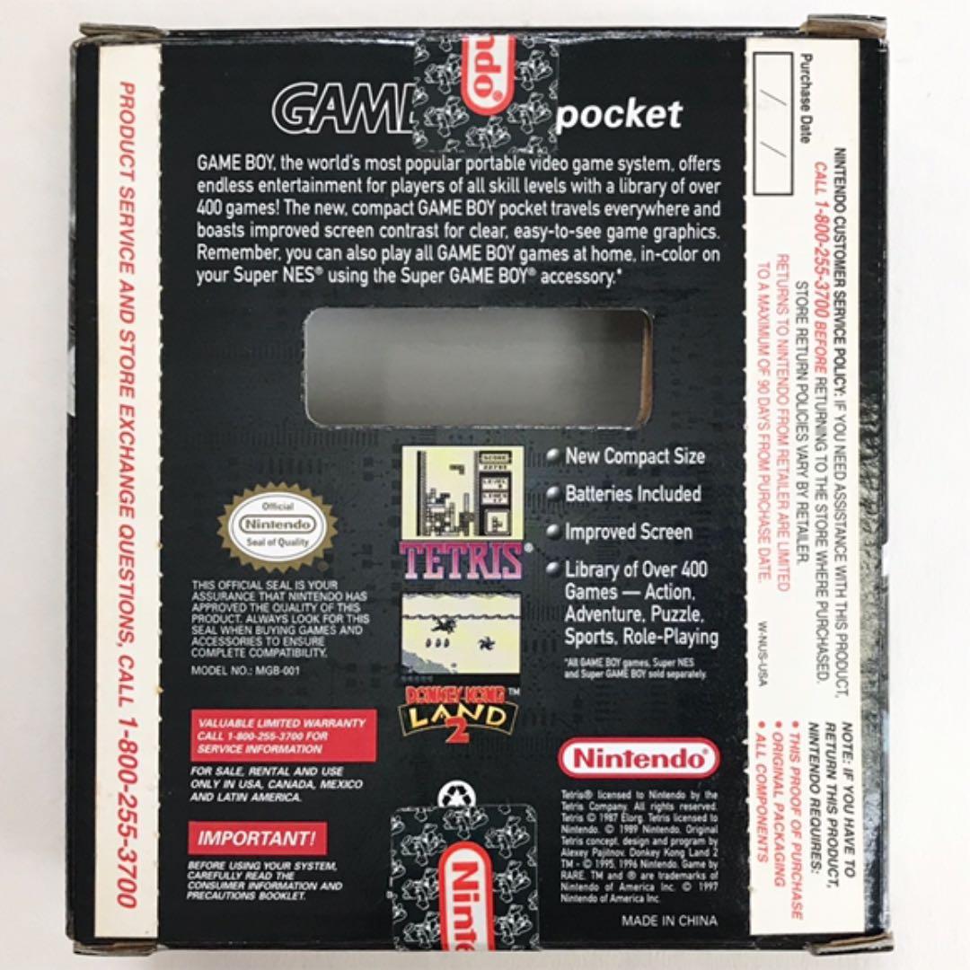 空箱、取説のみ GAME BOY pocket スケルトン MGB-S-SA