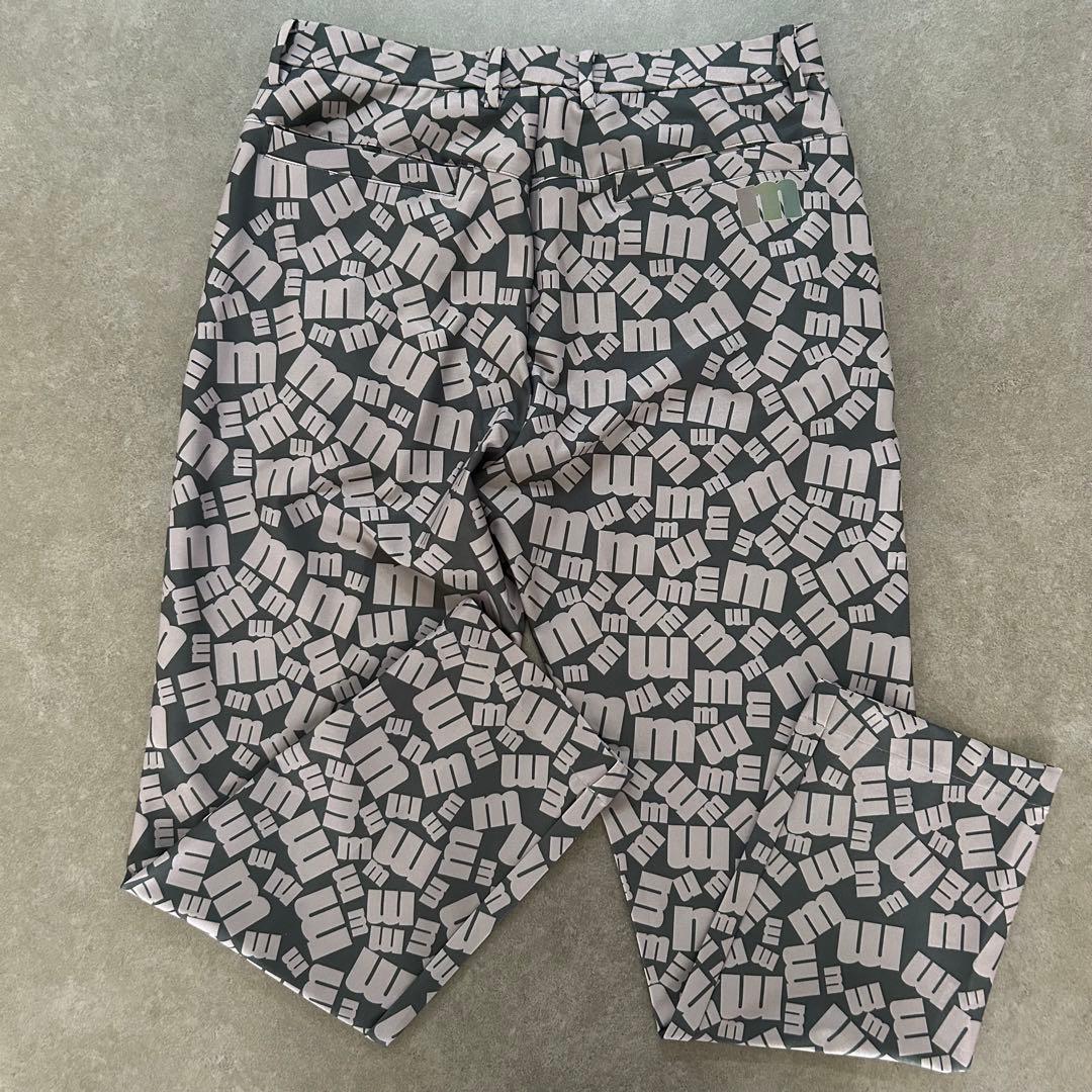 【美品】マンシングウェア ゴルフパンツ Lサイズ mロゴプリント
