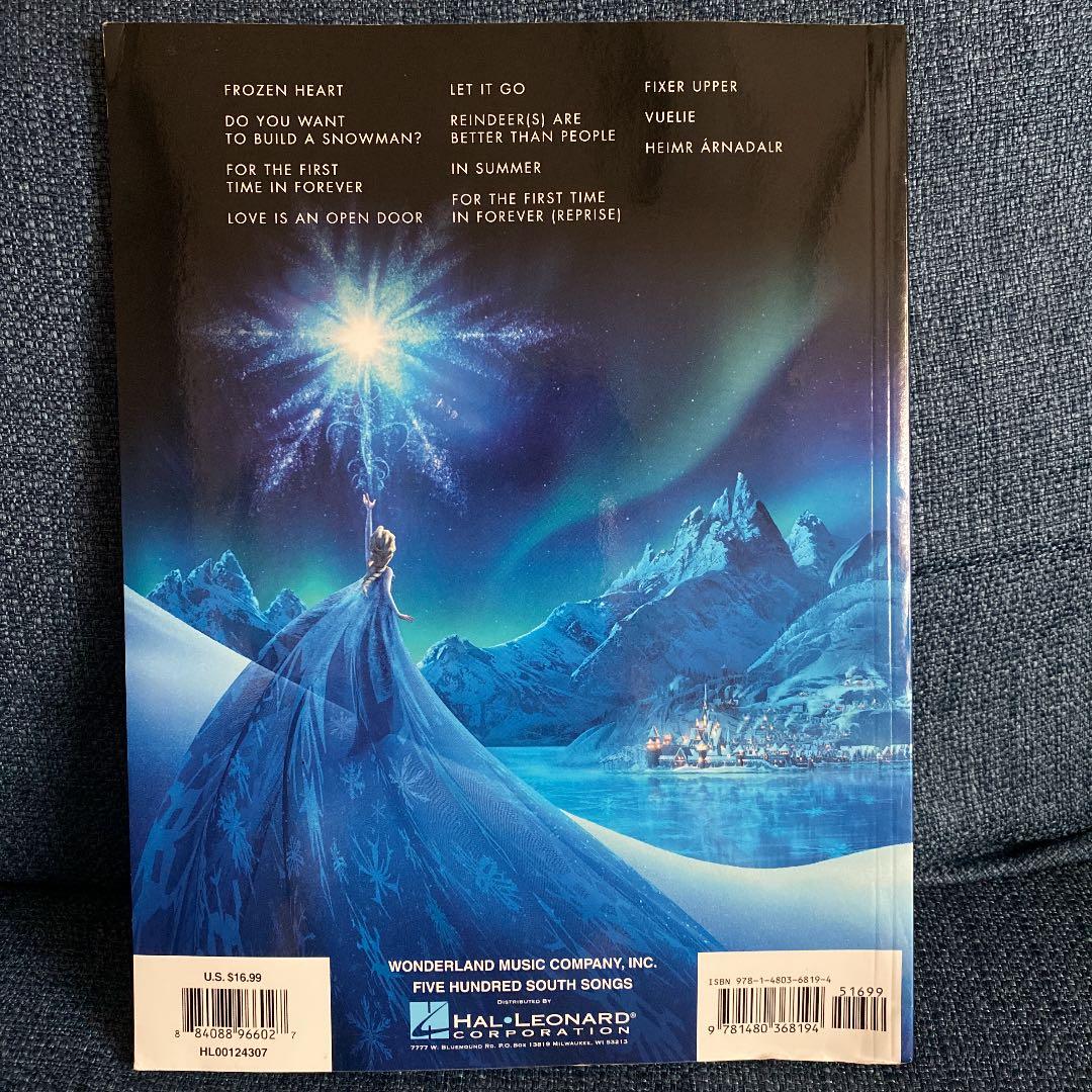 ディズニー　アナ雪　楽譜　英語版　　　　　　frozen's score