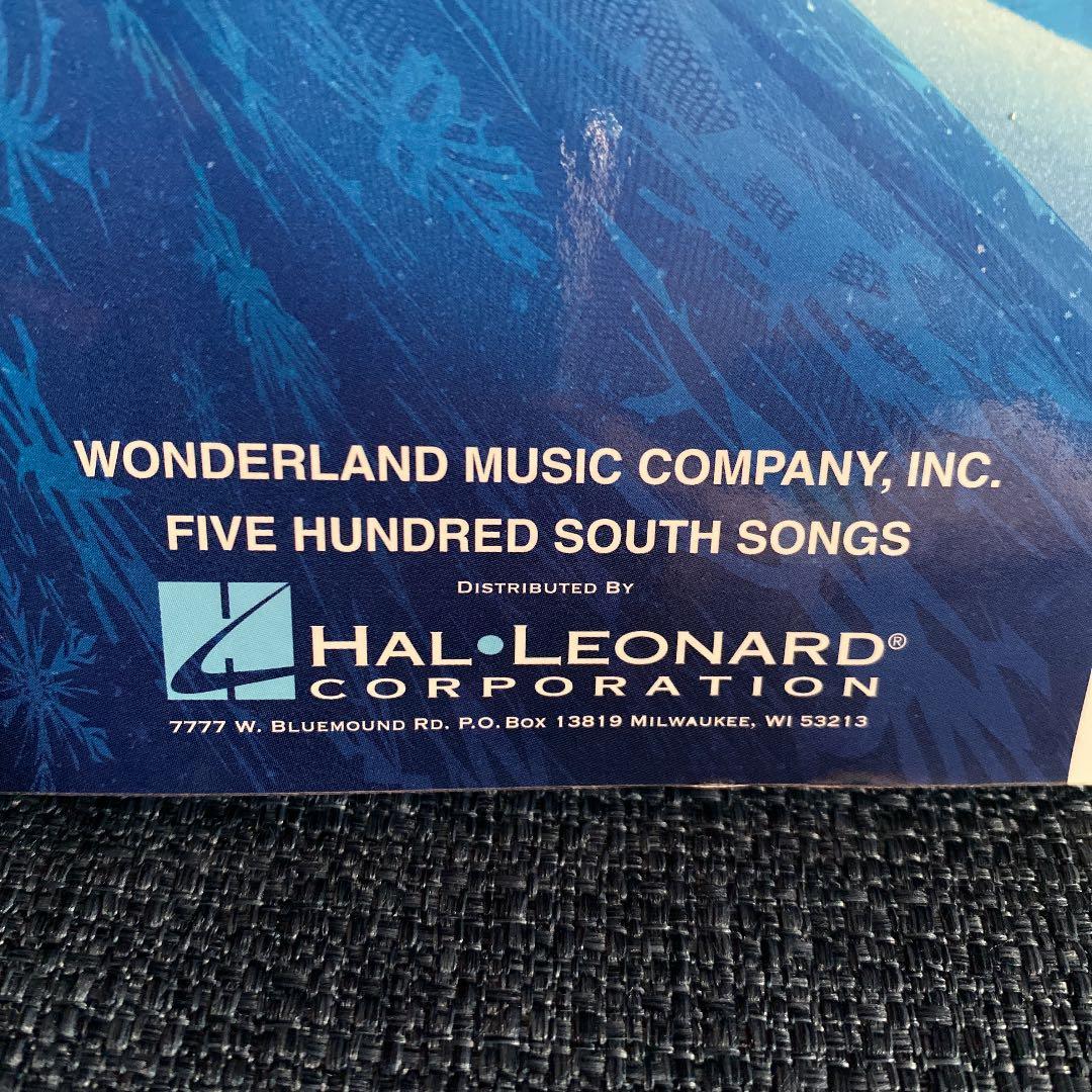 ディズニー　アナ雪　楽譜　英語版　　　　　　frozen's score