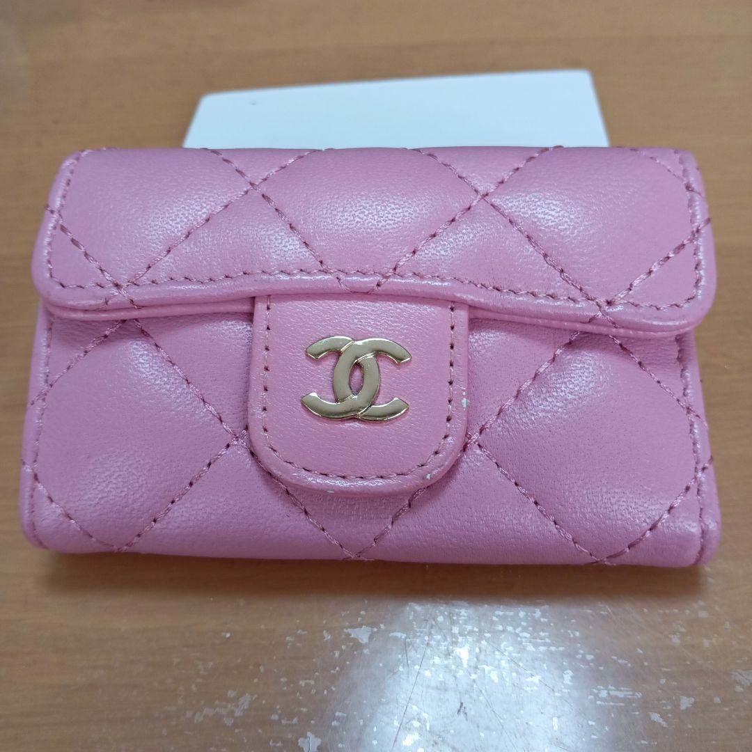 Chanel ノベルティ桜ピンクキーケース 6連