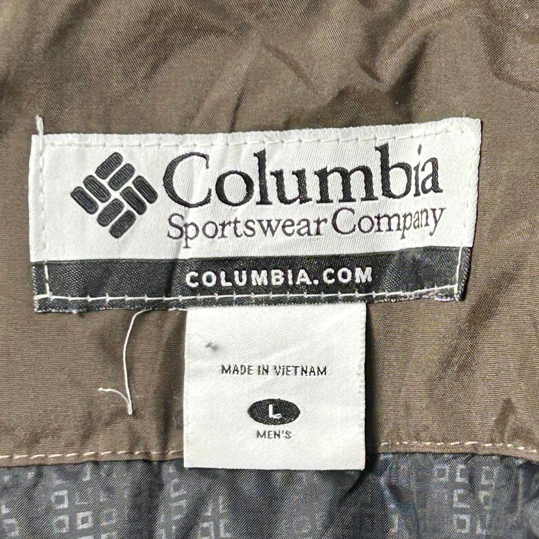 90〜00s Columbia ナイロンシェルジャケット ドローコード 中綿 L