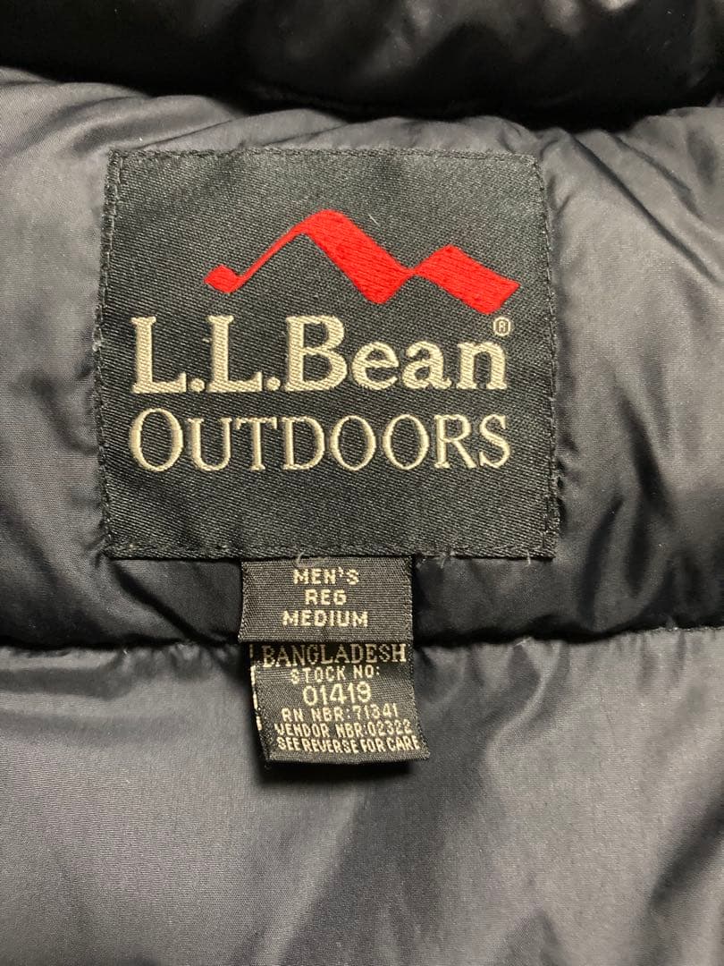 L.L.Bean outdoors ダウンベスト M ブラック エルエルビーン