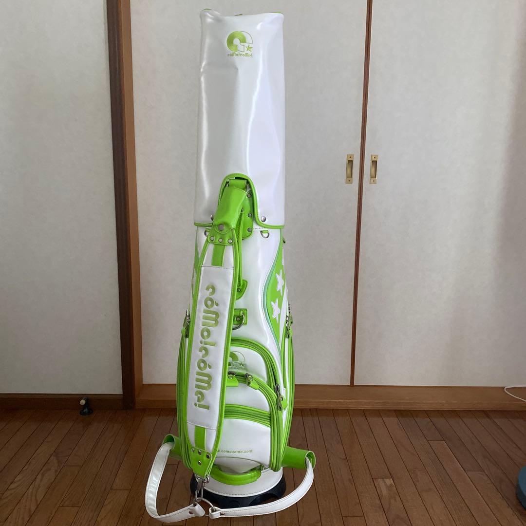 コモコーメ　ホワイト グリーン ゴルフバッグ
