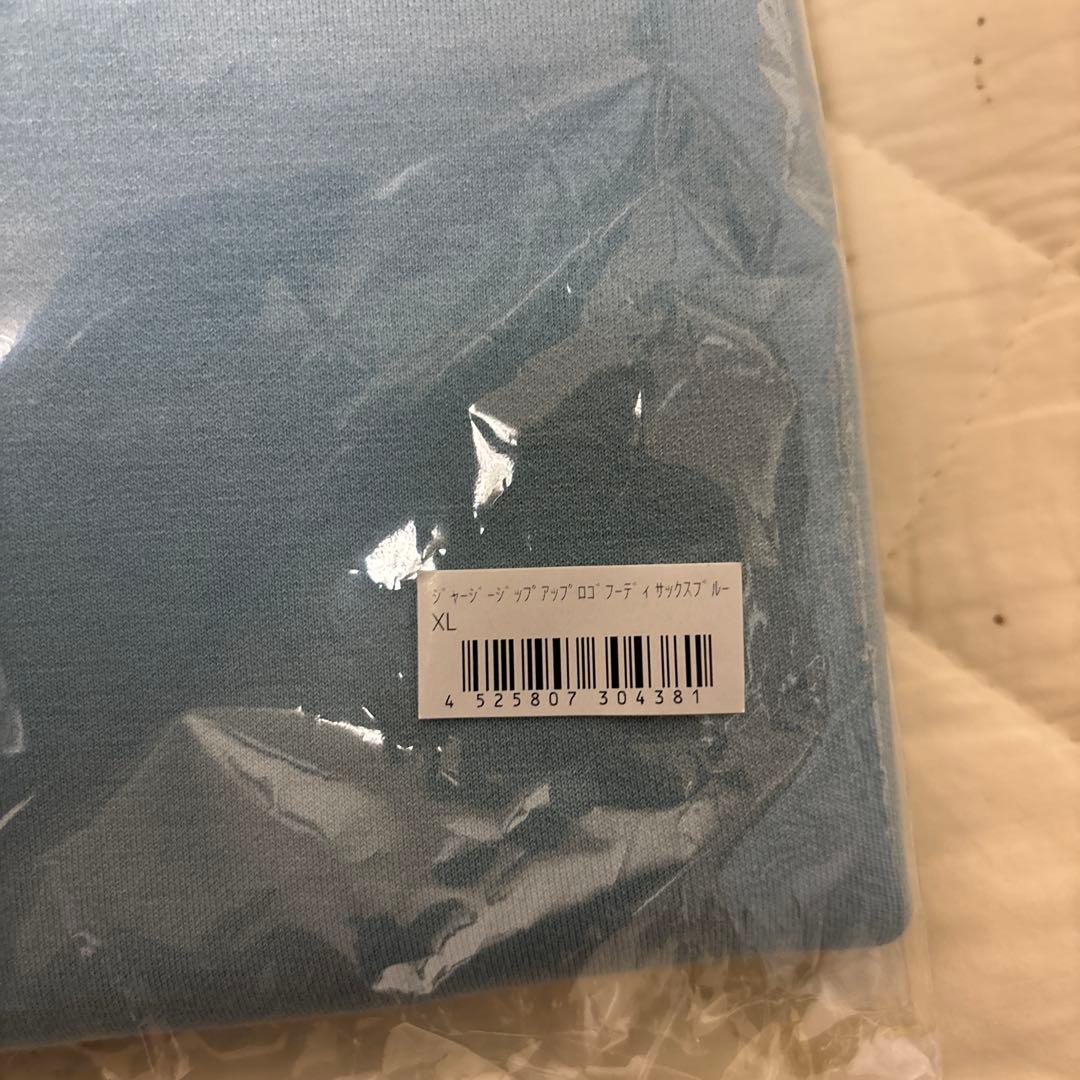 ジャッカル　ジップアップパーカー　サックスブルーXL
