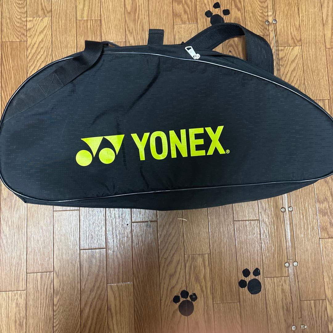 YONEX バドミントンバッグ 黒/黄