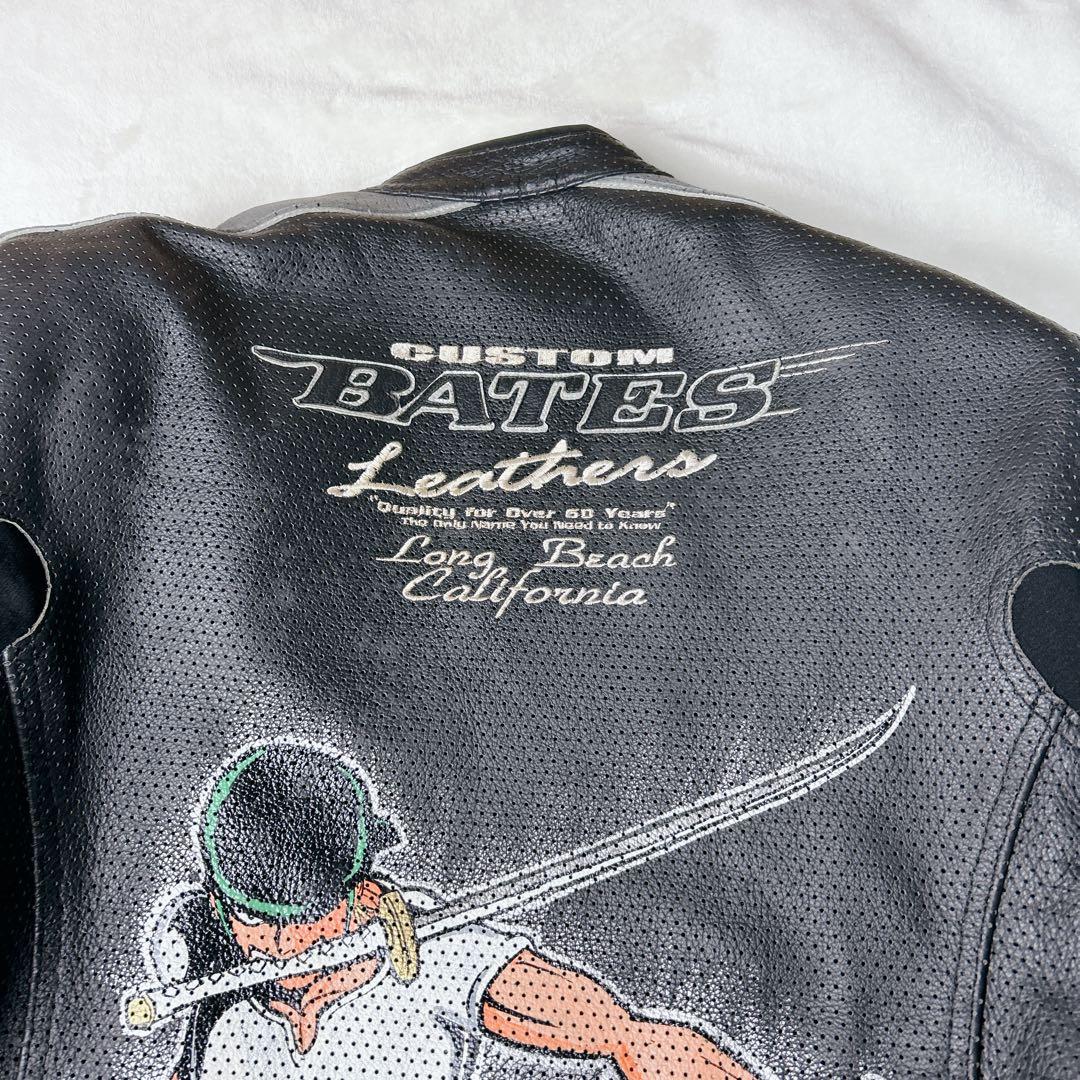 BATES ワンピース ゾロ パンチング レザー ジャケットライダー バイク