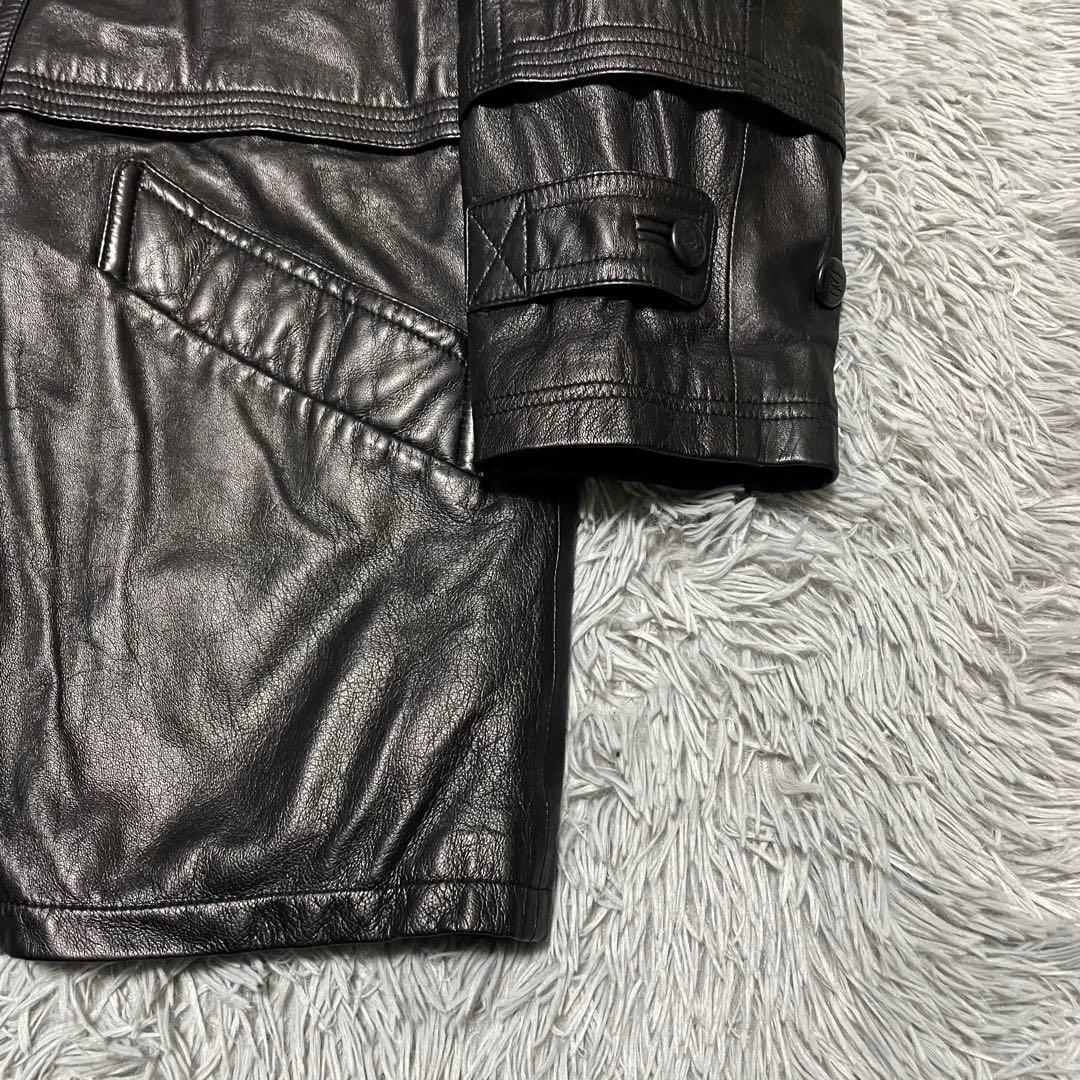 美品 ピエールバルマン レザージャケット ブラック Mサイズ