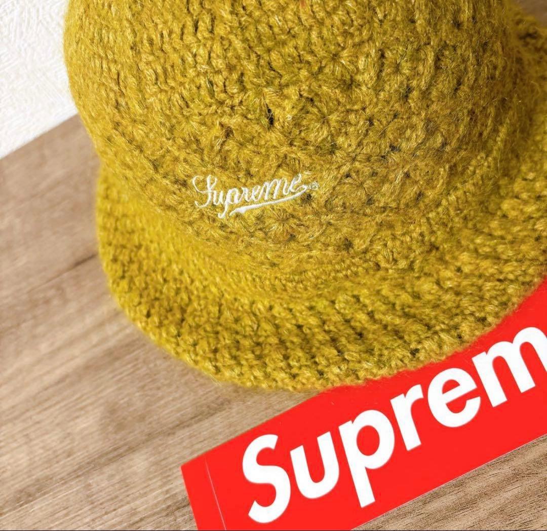 Supreme イエローニットバケットハット！