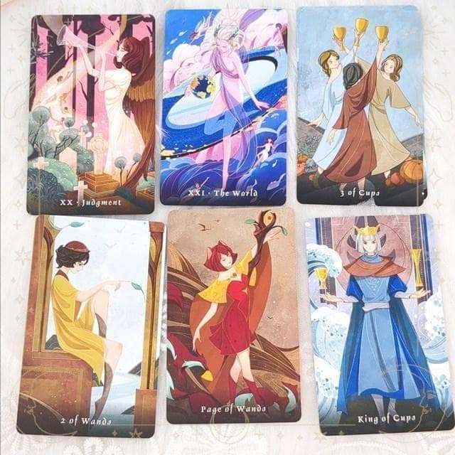 【正規品タロットカード】物語の絵本のようなデッキ✨オーラタロット／ポータブル版