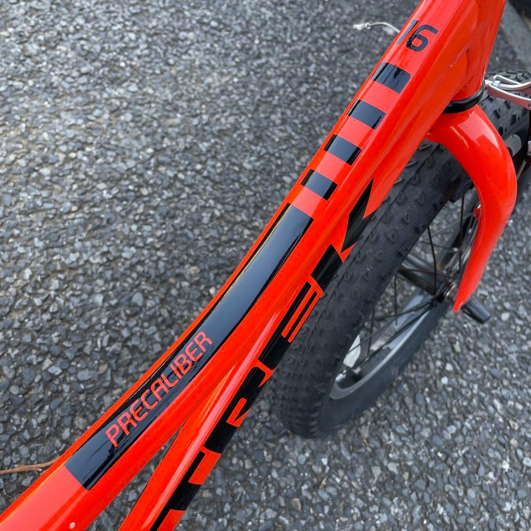 子供用自転車 16インチ 身長99-117cm Precaliber オレンジ
