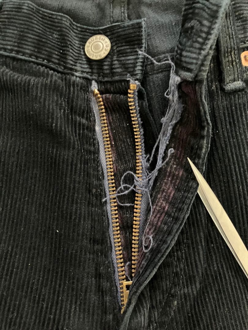 【訳アリ】RRL ブラックコーデュロイパンツ