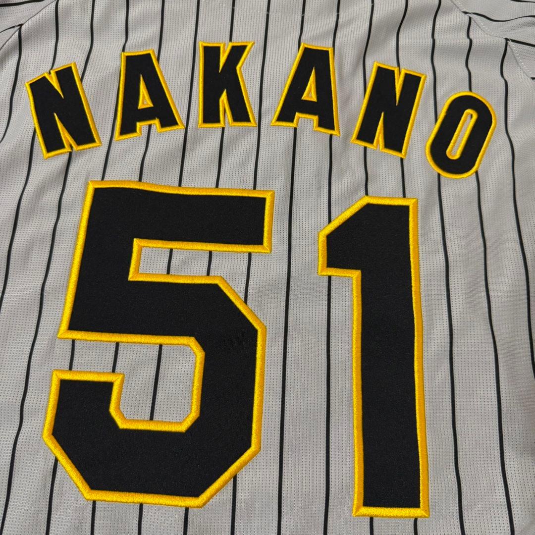 【阪神タイガース】極美品　中野拓夢　ビジターユニフォーム　Lサイズ
