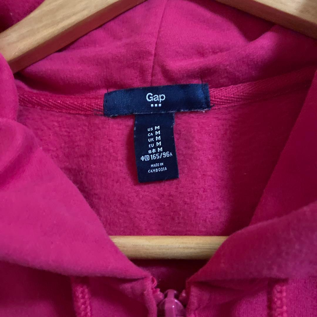 OLD GAP ギャップ 00s アーチロゴ ジップパーカー Y2K ピンク