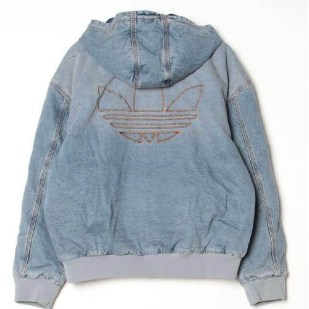 新品未使用　正規品　adidas デニム ジャケット　パーカー　ブルー　Sサイズ