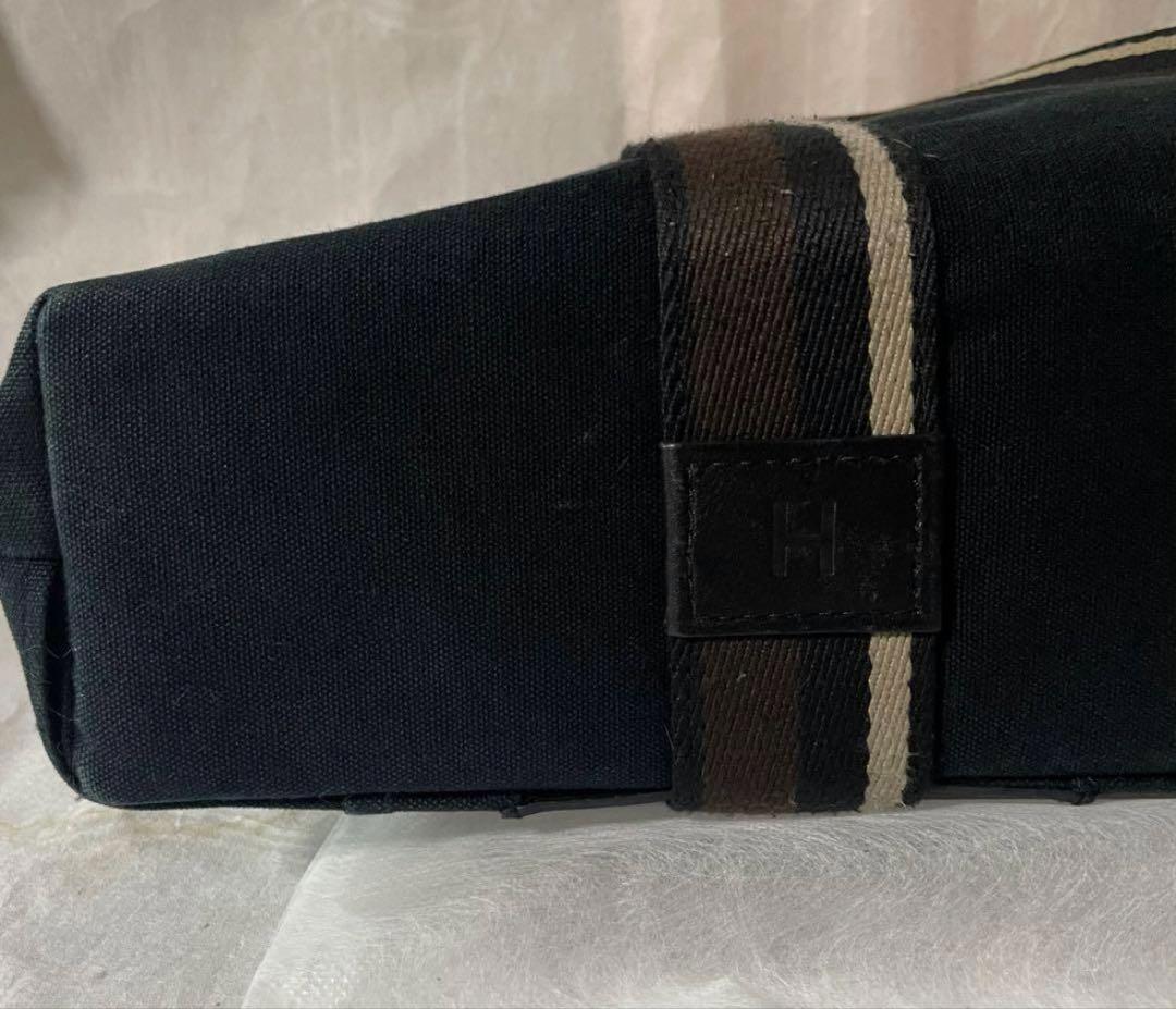 HERMES エルメス トロカホリゾンタルMM キャンバス トートバッグ