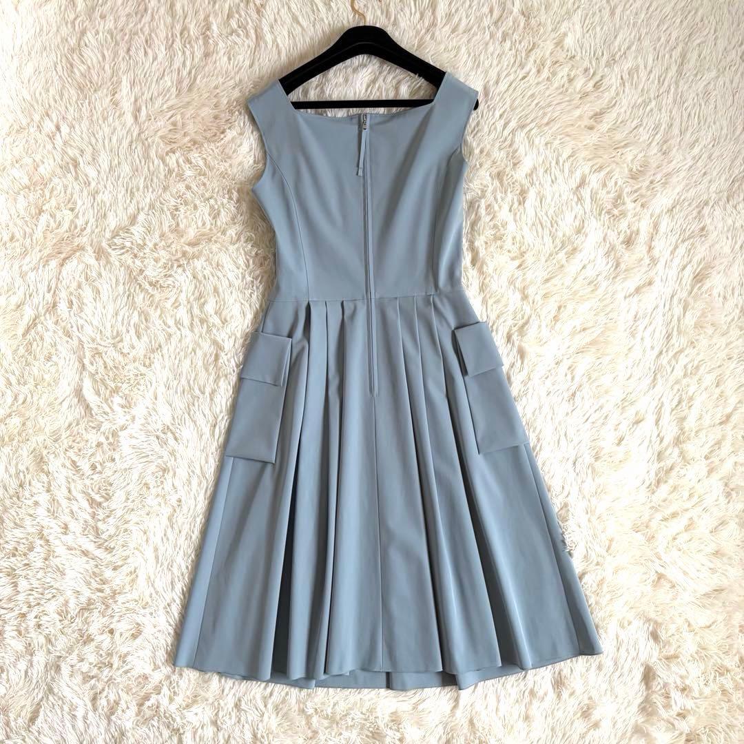 フォクシーニューヨーク ホリードレス ワンピース ロング ブルー 希少サイズ42