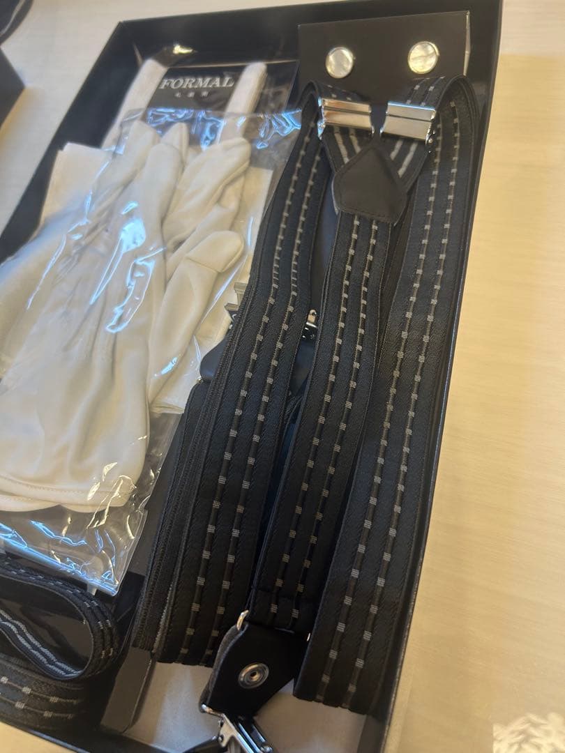 【Otter】結婚式　新郎小物6セット＋ウイングカラーシャツ ※箱無し