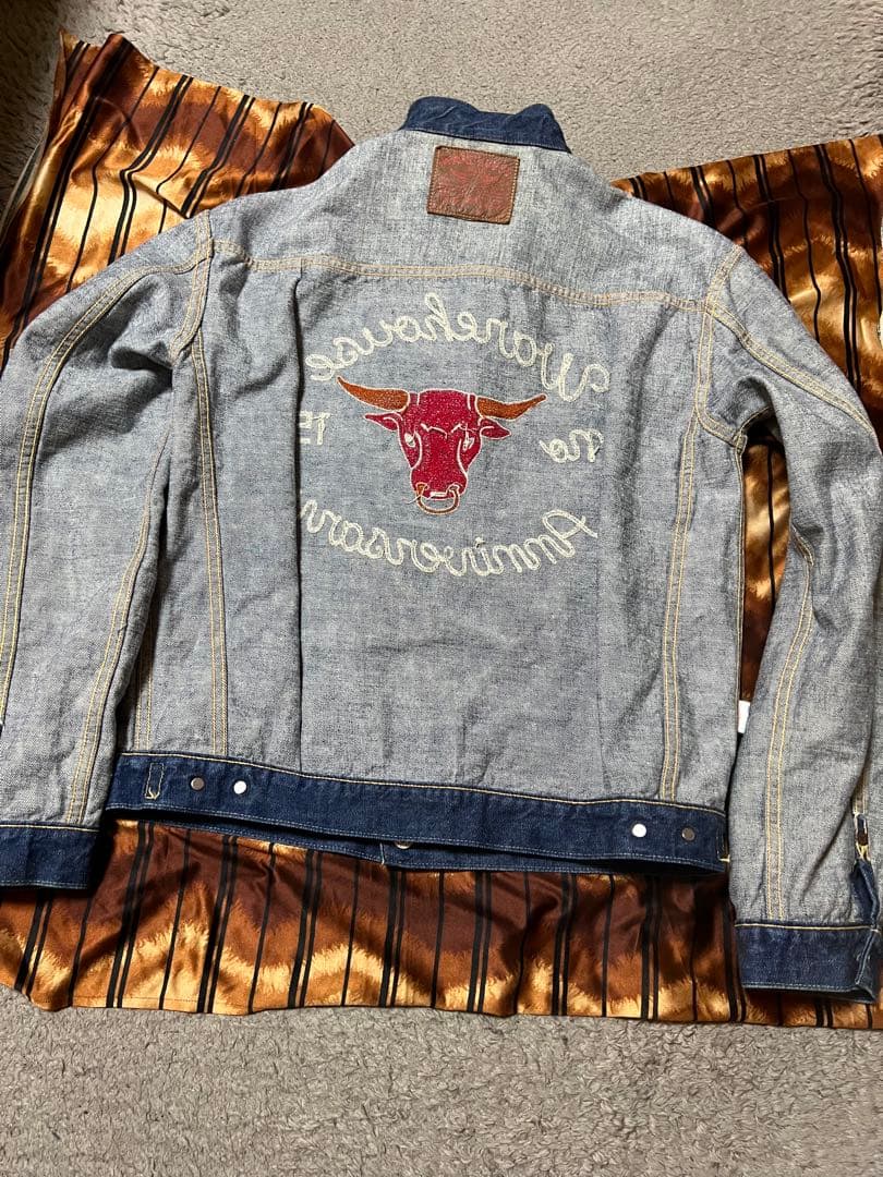 WAREHOUSEデニムジャケット ウェアハウス　ウェアハウスジージャン　刺繍