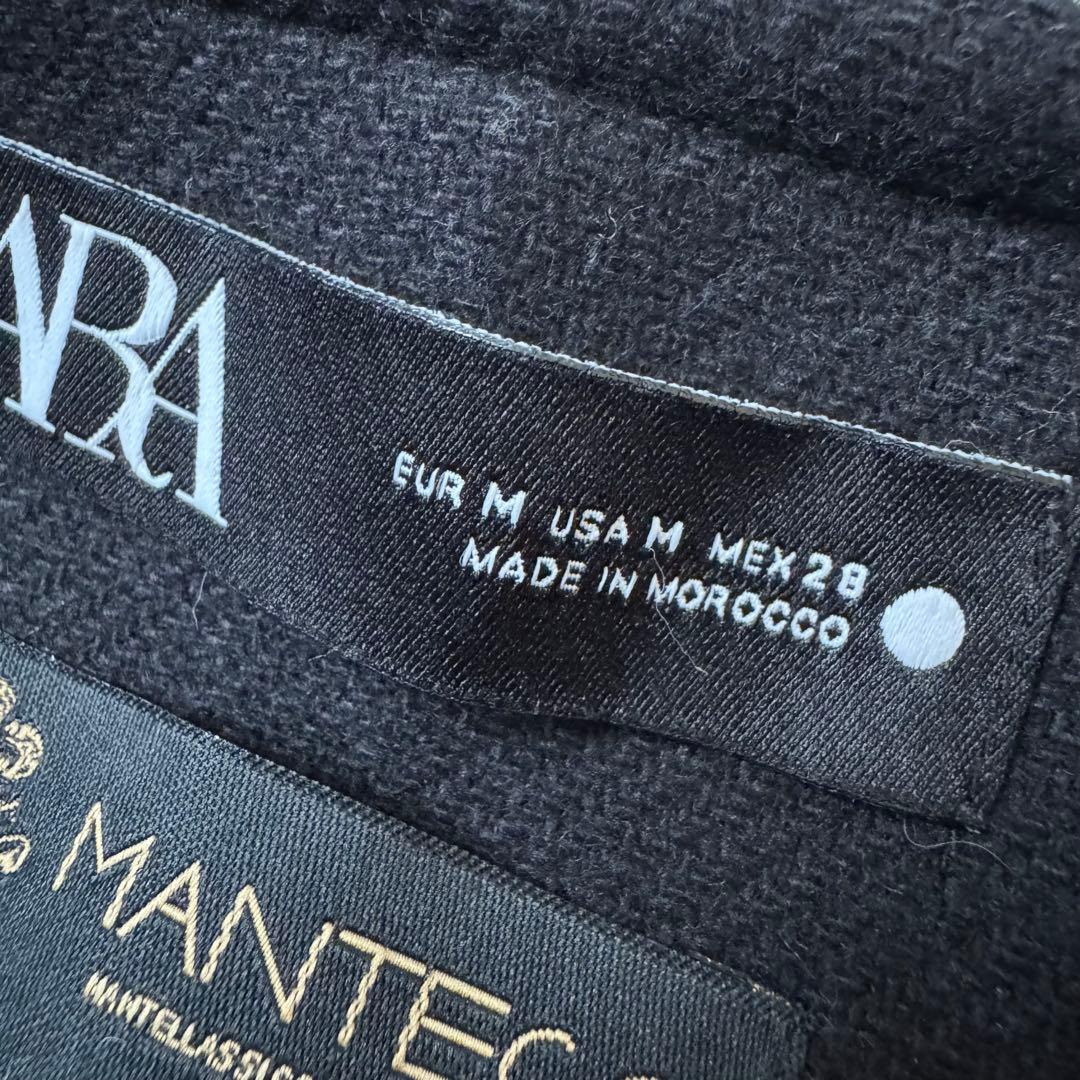 美品　ZARA MANTECO ポンチョ ケープ ゴールド金具　M