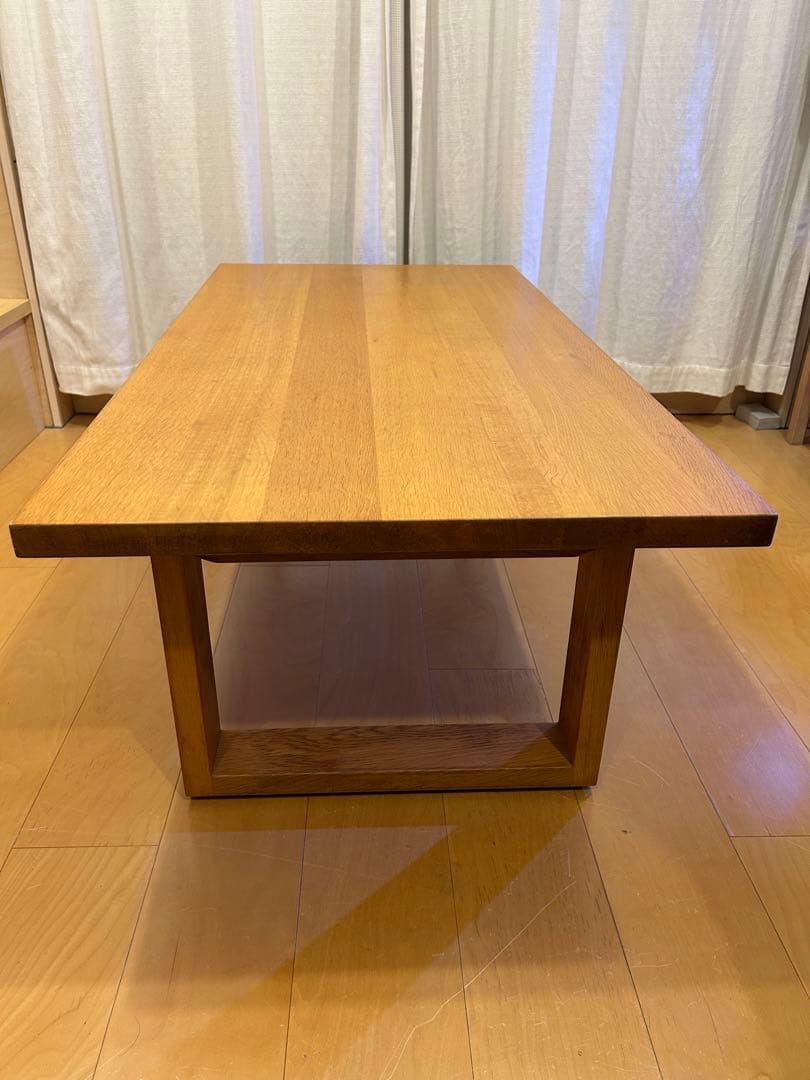 無印良品　オーク材ローテーブル　廃盤品