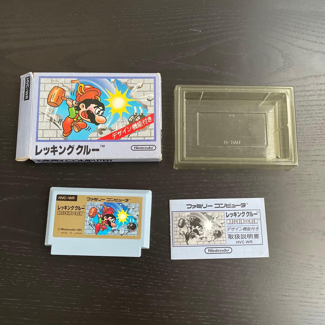 レッキングクルー ファミコンカセット 箱 説明書付