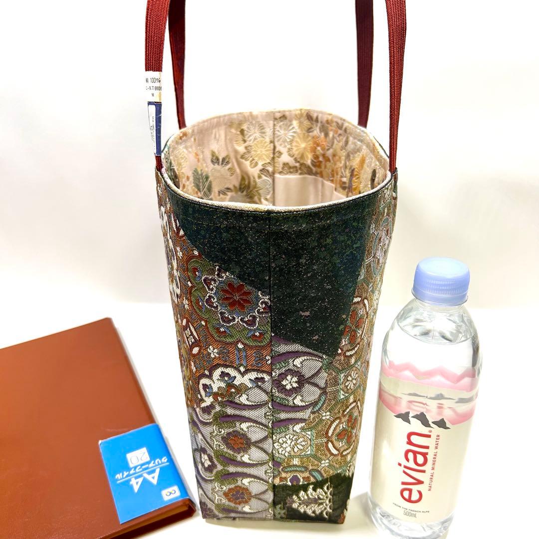 24時間以内発送　高級中古袋帯使用　　　　　　 手作り　Lサイズ 手さげ2752