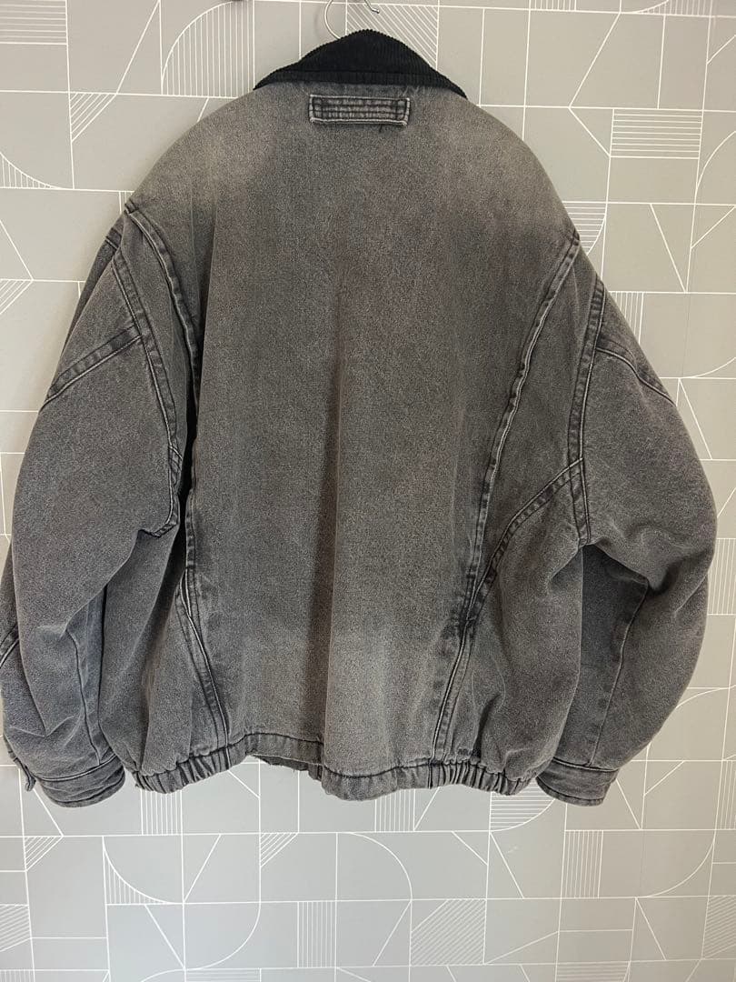 Nautica グレー ジャケット コーデュロイ襟