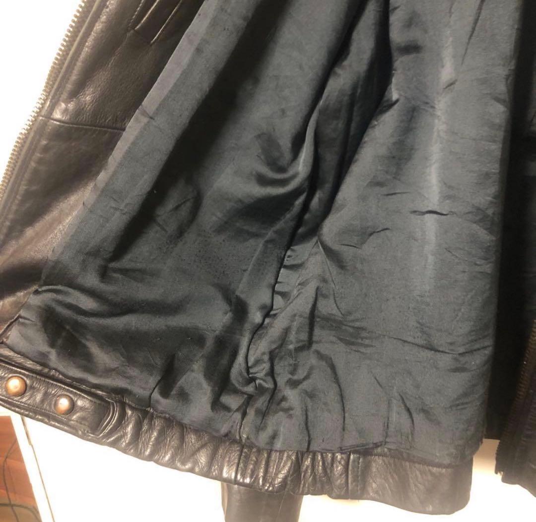 フランス軍　レザー ジャケット 古着
