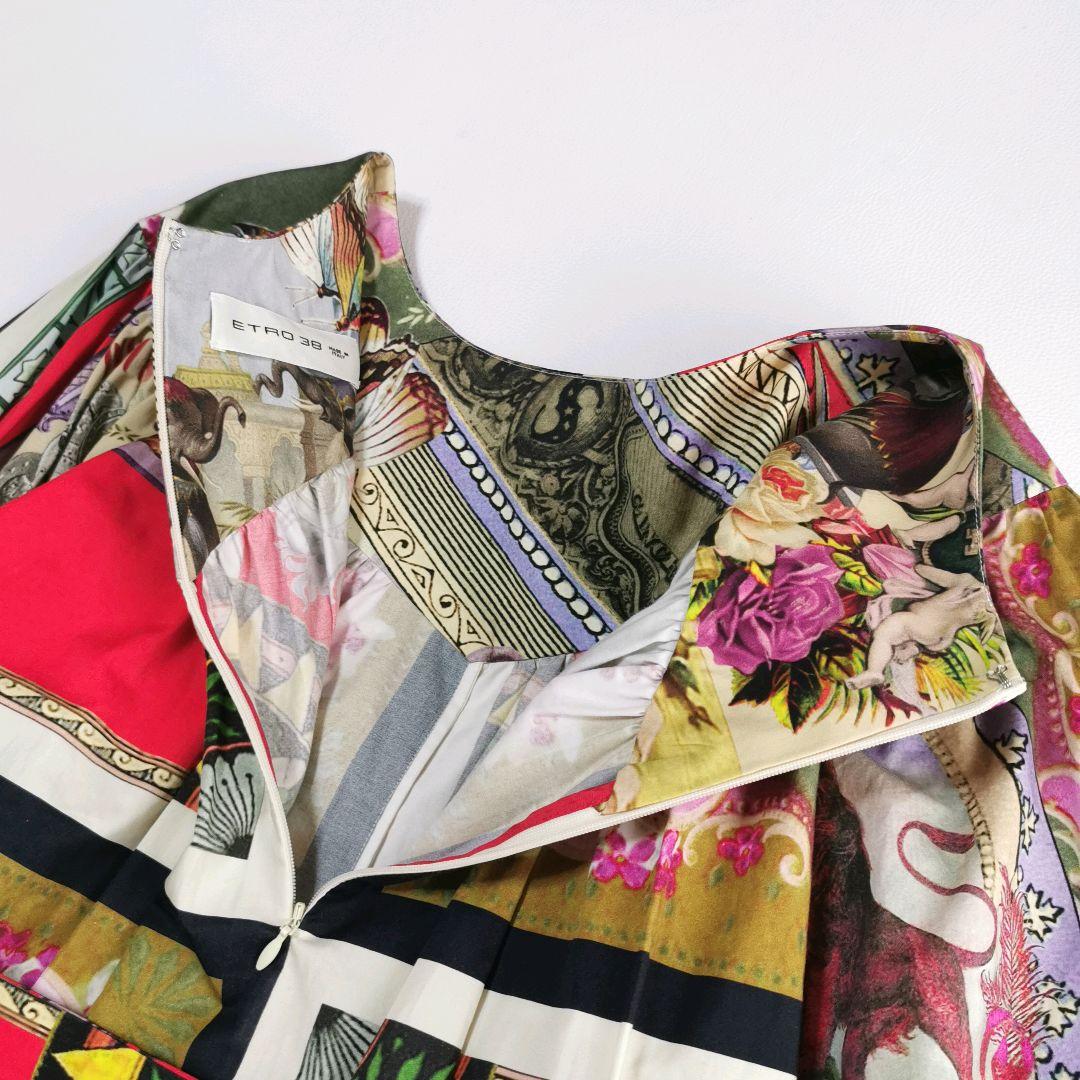 極美品✨イタリア製*ETRO*エトロ 総柄 ロングワンピース 38