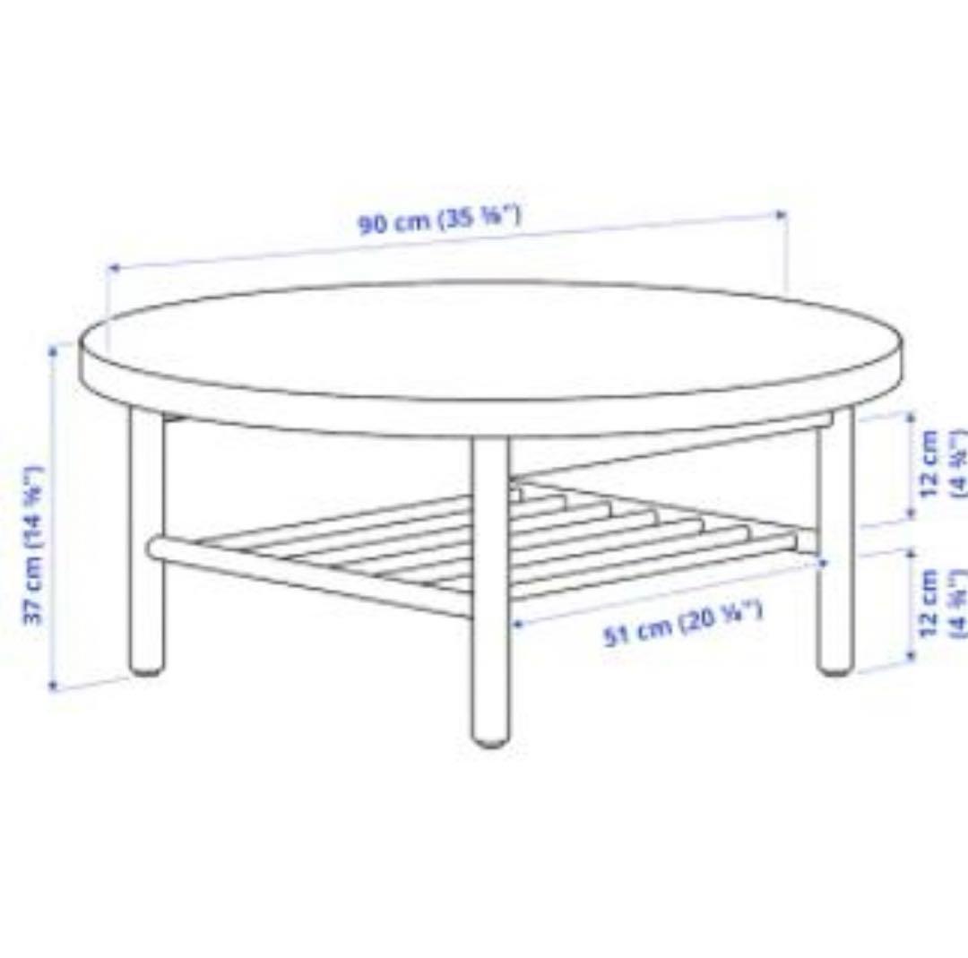 IKEA LISTERBY 円形センターテーブル 90cm