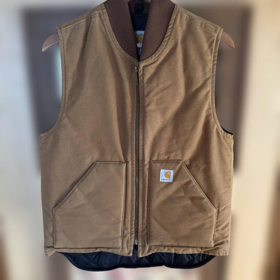 Carhartt ダックベストS メキシコ　カーハートブラウン