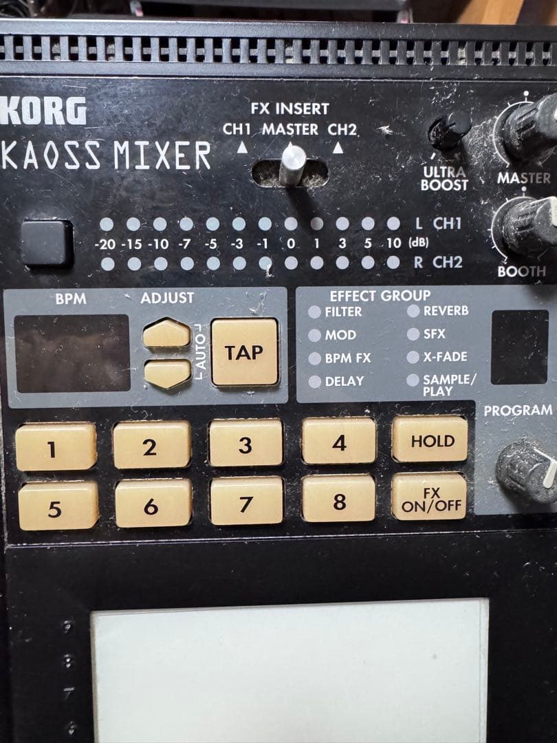 ジャンク　KORG KAOSS MIXER modelKM-2 アダプターなし